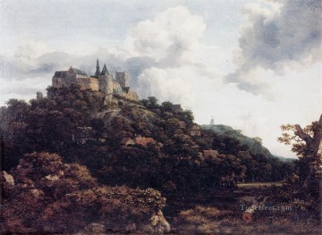 城の風景 ヤコブ・アイサクゾーン・ファン・ロイスダール山 Oil Paintings